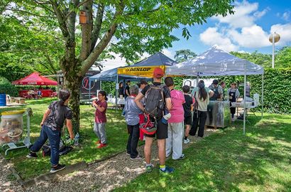 Food truck dans le parc du Conseil départementa